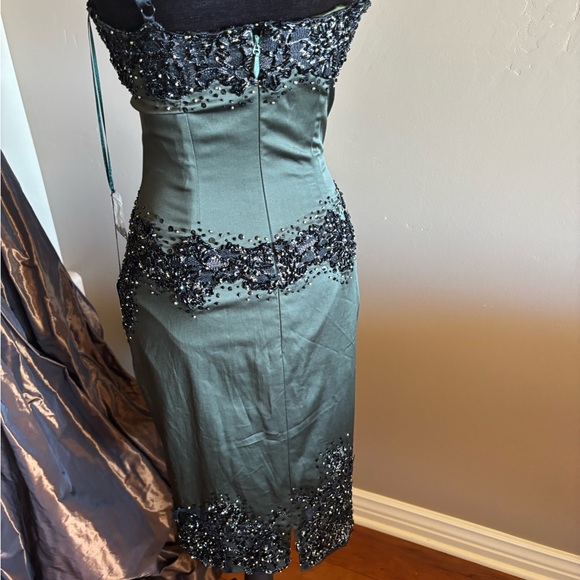 Mandalay green  Black Embellished Dress - Picture 10 of 12